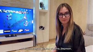 StepSon Fucks StepMom While She's In Virtual Reality