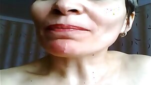 Wet gaping pussy of mature Housewife Natasja