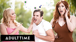 Stepson Bangs His Stepmom and Her BFF! HOT THREESOME!